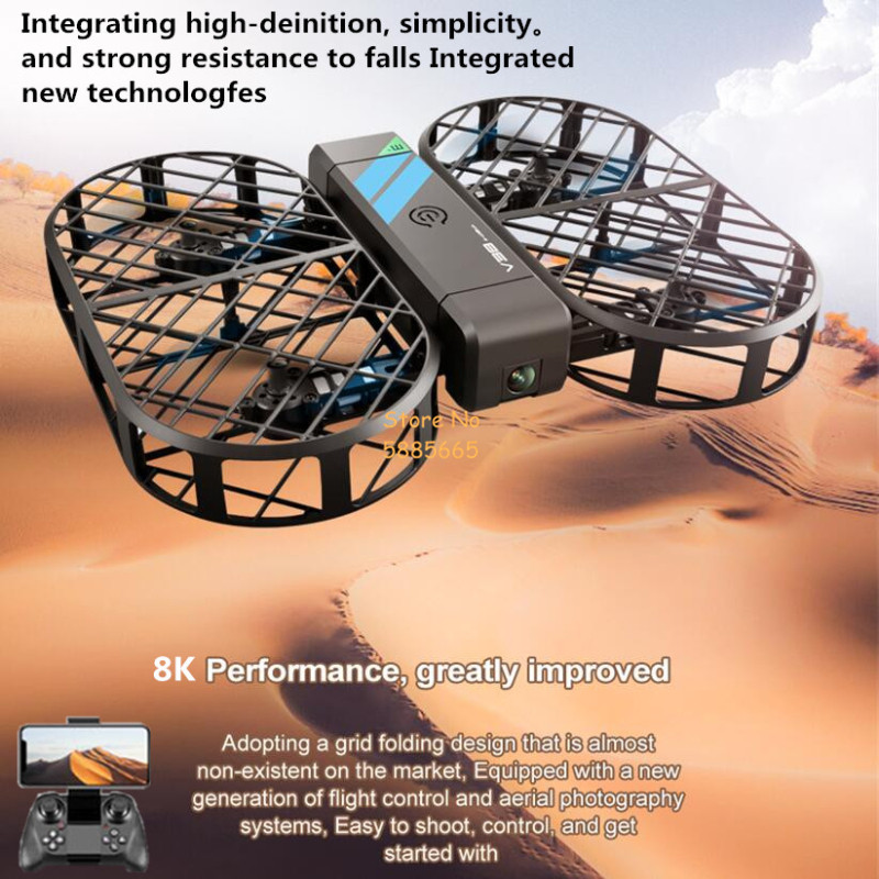 Rc Helicopter Case - كاميرا 8K عالية الدقة 360 °