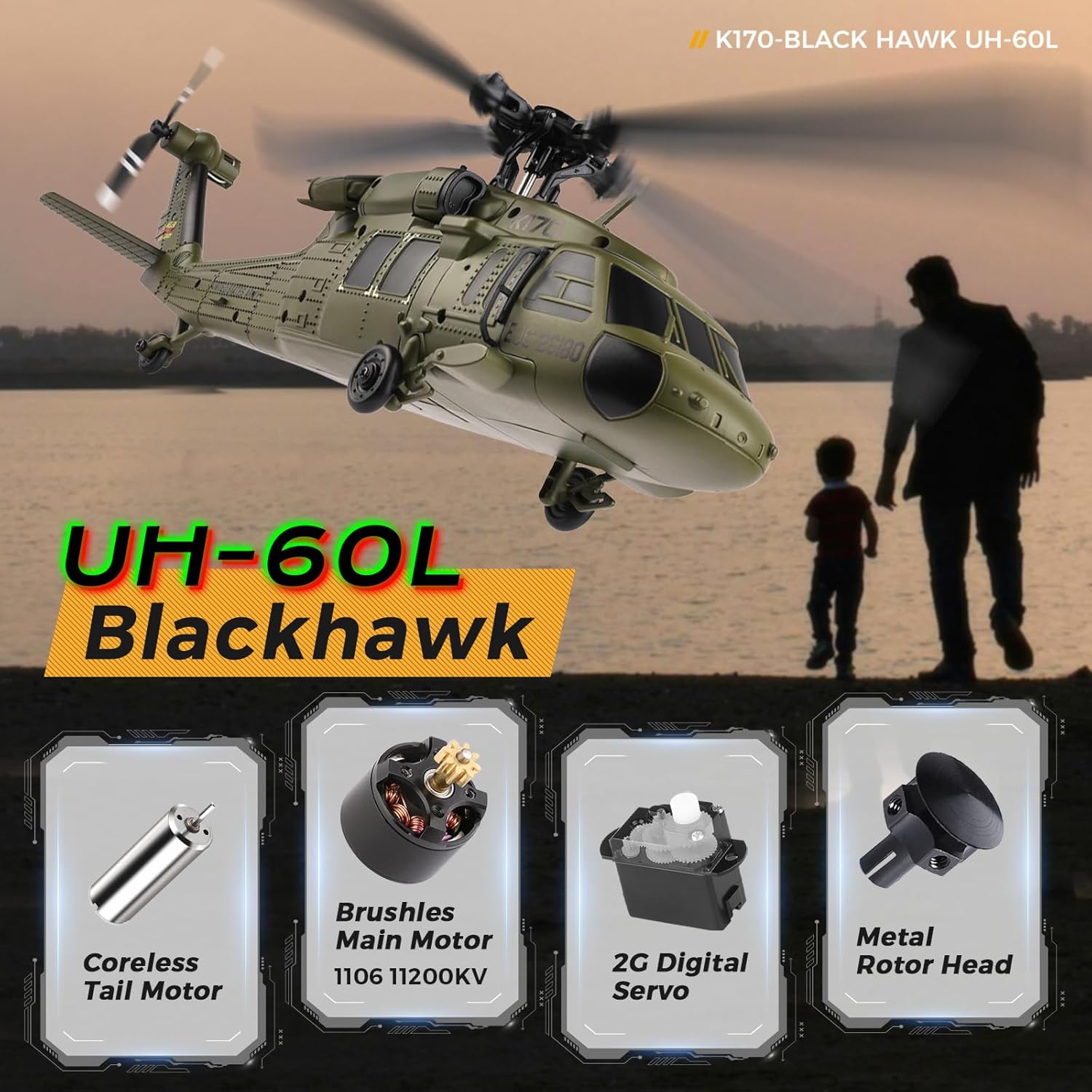 طائرة هليكوبتر WLtoys K170 بدو - مراجعة Rc Helicopter Large وسعره