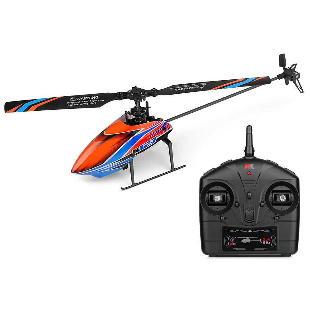WLtoys XK K127 2.4G 4CH 6-aixs - مراجعة Rc Helicopter Single Rotor وسعره