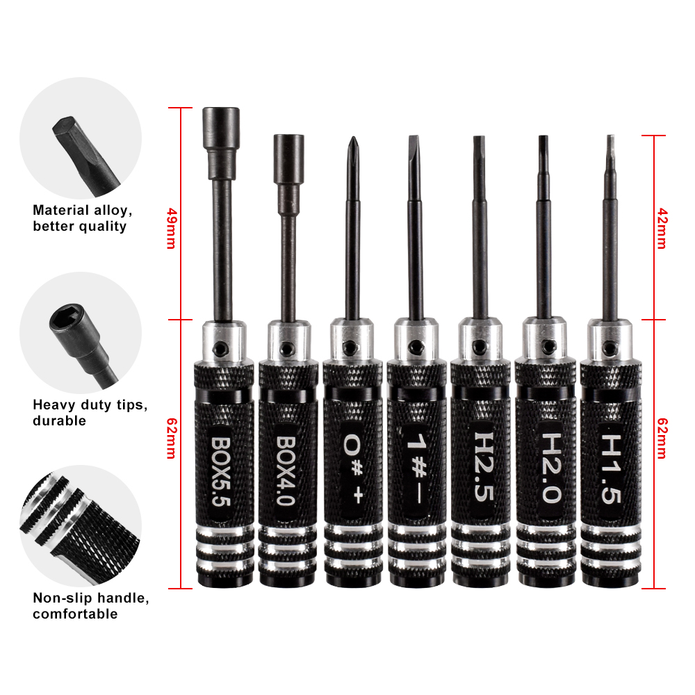 9IMOD RC عرافة سائق مجموعة مفك - مراجعة Rc Helicopter Tool Kit وسعره